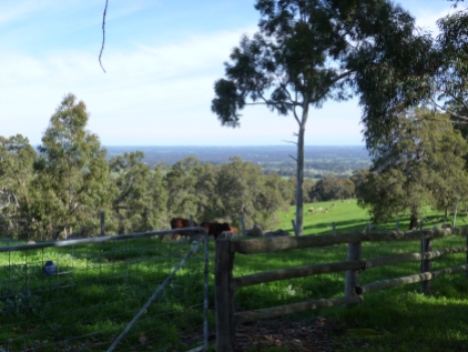 Countryside near Jarrahdale WA view back towards Perth