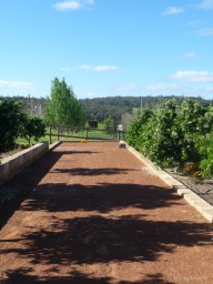 The Bocce court in the grounds