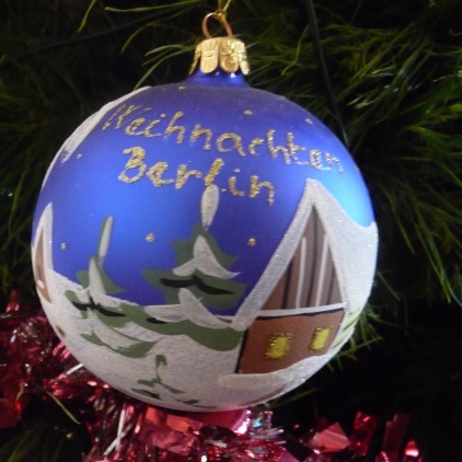 My treasured "Weihnachten" Christmas ornament from the Berlin Christmas Markets