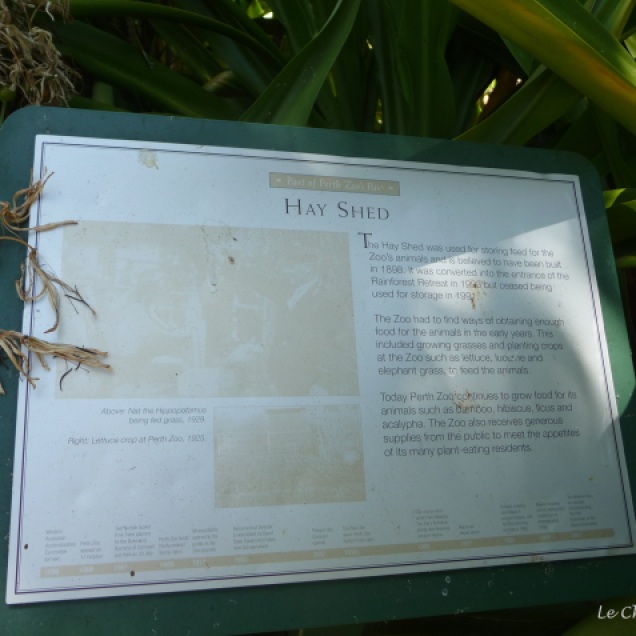 The Hay Shed - part of the Heritage Trail at Perth Zoo