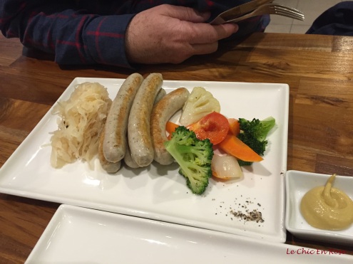 Wurst selection with vegetables - Monsieur Le Chic's dish of choice