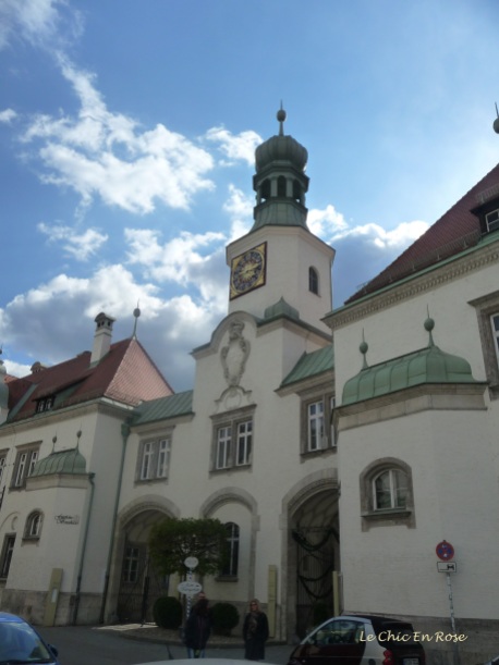Entrance to the Fuerstliche Brauerei Schloss Emmeram Regensburg