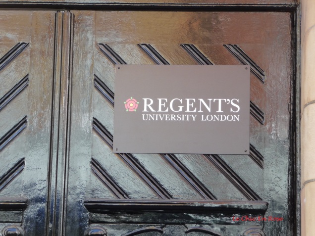 The building is now occupied by Regent's University London though appeared locked up when we visited.