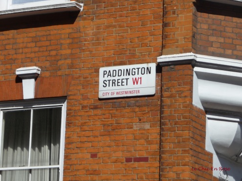 Paddington Street sign