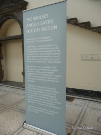 Explanation of the "Wolsey Angels" - rare statues saved and preserved by the V&A