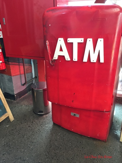 The ATM machine - yes it does work!