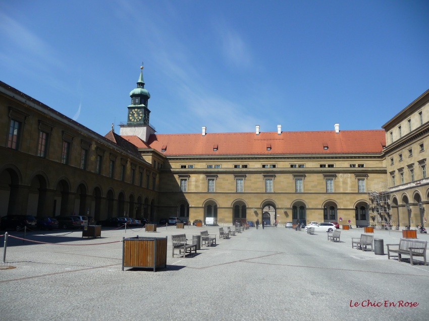 One of the many courtyards in the Residenz complex