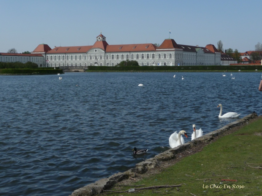 Lake in front of Nymphenburg Palace