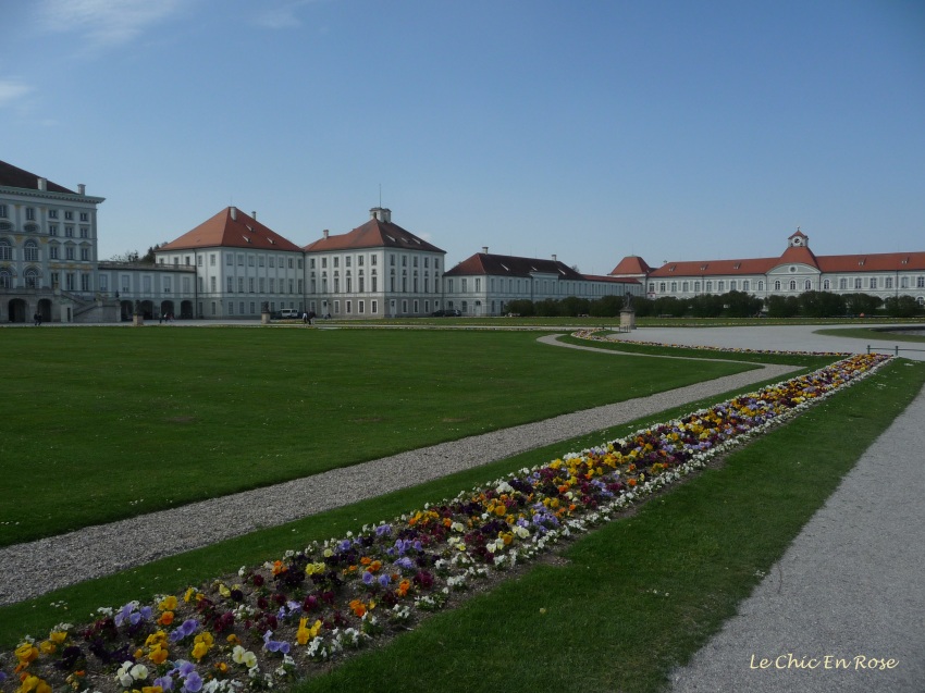Flower beds in the Nymphenburg grounds