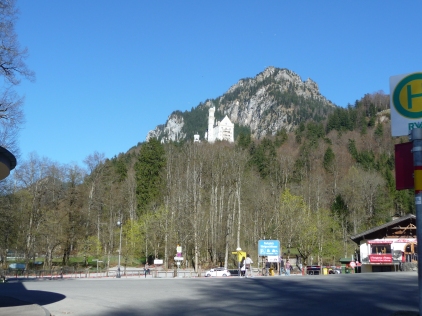 Last lingering look at Neuschwanstein perched above us