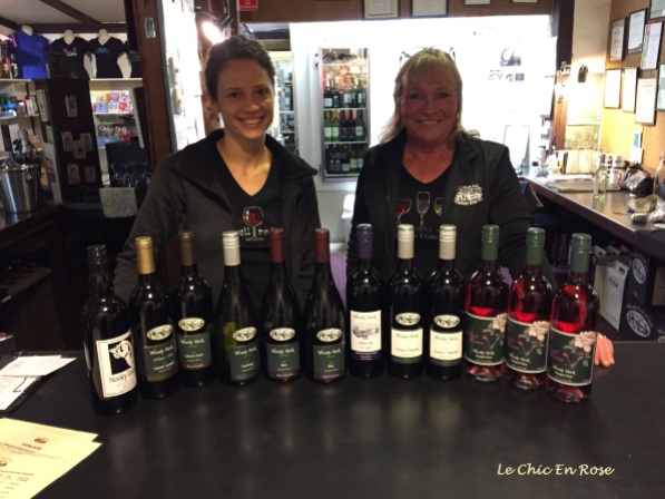 The helpful staff at Woody Nook Cellar Door and the "mixed dozen"