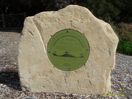 Memorial to the surfing tradition at Yallingup Beach Front and also recognition for the local Wardandi People