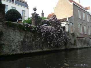 Spring flowers by the canal Bruges