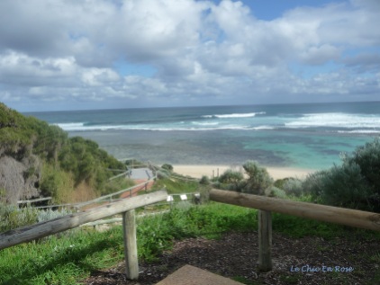 View out to the Indian Ocean and lagoon at Yallingup Beach