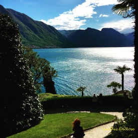 View Of Lake Como from the terraced gardens of Villa Balbianello