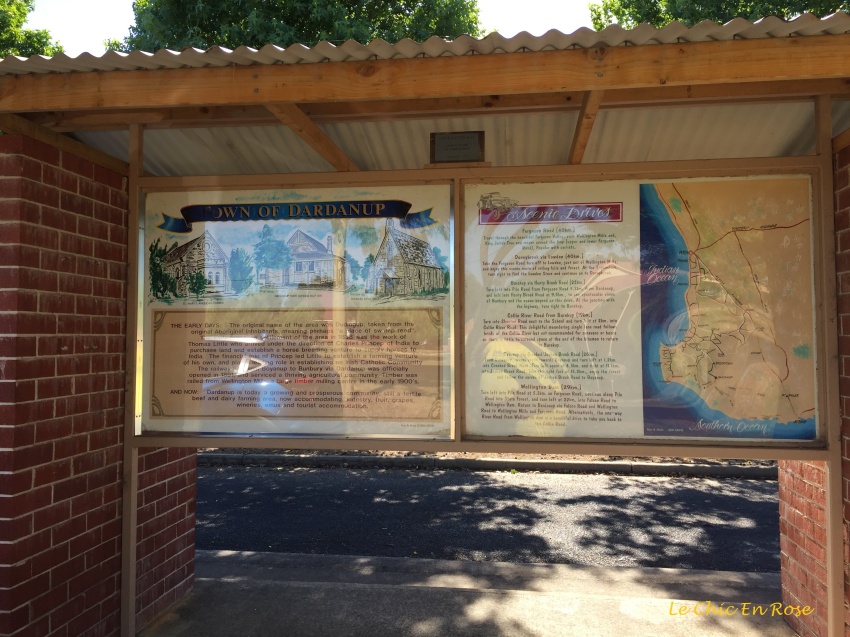 The bus shelter provides a wealth of information
