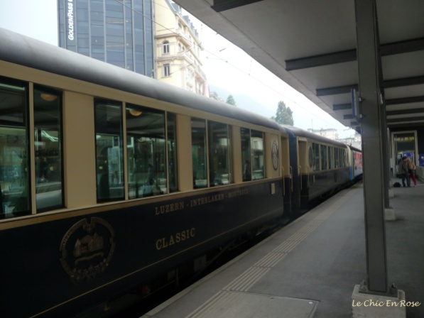 Pullman coaches in Montreux Station