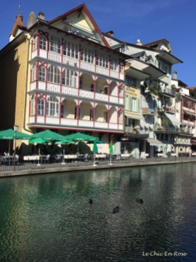 Historic buildings by the River Aare in Thun