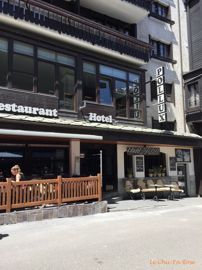 Hotel Pollux Zermatt - outside terrace