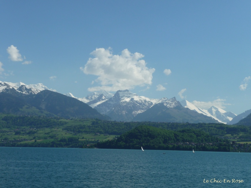 Lake Thun - view towards Jungfrau Massif