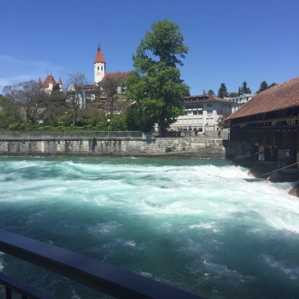 Fast flowing waters of the Aare